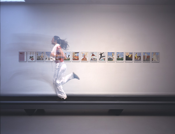 16 Paintings, Lonely Facts, 1998. <em>fotograaf: © Ernst Moritz, Den Haag / The Hague</em> © De Appel, Amsterdam & de kunstenaar(s)/the artist(s)