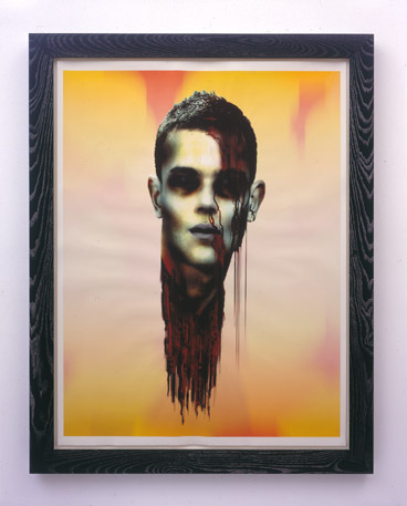 "Disembodied zombie guy peach", 1997, Iris inkjet print, Lisa Lapinski en Will Fowler