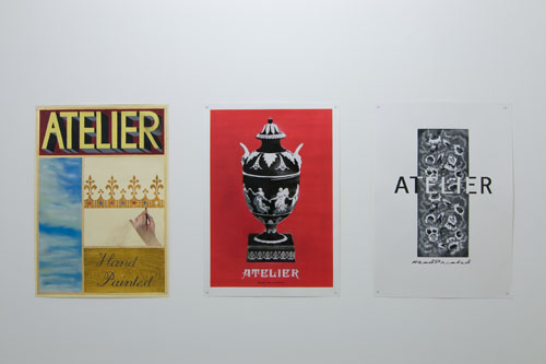 Atelier (Beca Lipscombe, Lucy Mckenzie, Bernie Reid), Untitled, 2008, mixed media op papier.
Courtesy de kunstenaars.
&nbsp;. <em>fotograaf: Cassander Eeftinck Schattenkerk</em> Cassander Eeftinck Schattenkerk