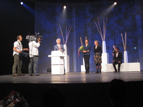 Prijsuitreiking Prix de Rome 28 mei 2009. Nicoline van Harskamp. <em>fotograaf: Rogier Taminiau</em>