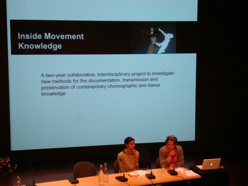 Bertha Bermudez & Scott deLahunta 'Inside Movement Knowledge. <em>fotograaf: Tony Hofman</em> de Appel