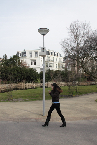 Otto Karvonen,Alien Palace Birdhouse Collection, Alphen aan den Rijn, 2010. Cementvezelplaat, staal. <em>fotograaf: Rogier Taminiau</em>