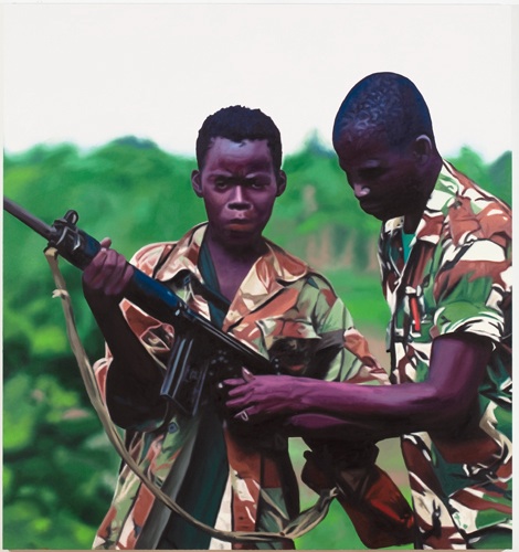 Bjarne Melgaard/Rod Bianco, Untitled, 2010, olie op doek, 139.7 cm x 150.5 cm x 4.4 cm&nbsp;. <em>fotograaf: Jason Mandella</em>