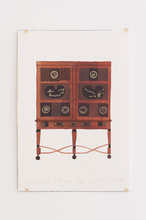 Sara van der Heide, Hollands Kabinet, 2010 - . 220 watercolours on paper, (number as of May 20, 2011)18 x 26 cm each, Courtesy of the artist and Galerie Diana Stigter, Amsterdam
