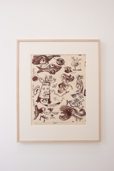 Appel, Hulten, Osterlin, Constant, Corneille, Svanberg Some of these days, 1949. Litho, ed. 6/9. Courtesy Cobra Museum, Amstelveen.