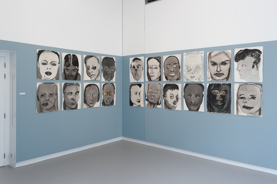 Marlene Dumas, Rejects, Ongoing series, Mixed media on paper. <em>fotograaf: Cassander Eeftinck Schattenkerk</em>