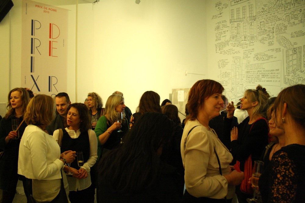 Tijdens het Prix de Rome feest. <em>fotograaf: Milan Anais</em>