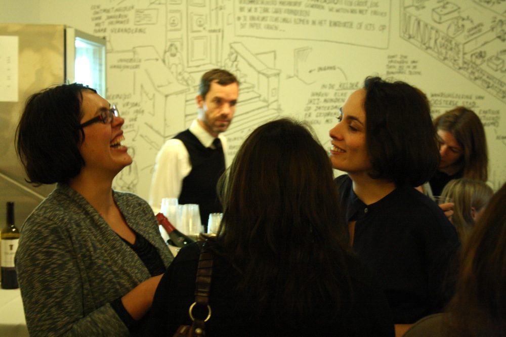 Tijdens het Prix de Rome feest _ Falke Pisano, de winnares. <em>fotograaf: Milan Anais</em>