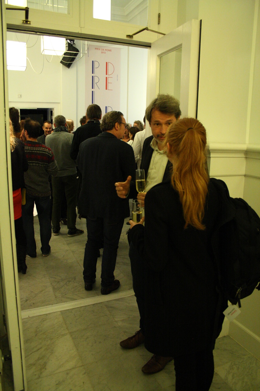 Tijdens het Prix de Rome feest - Lorenzo Benedetti. <em>fotograaf: Milan Anais</em>