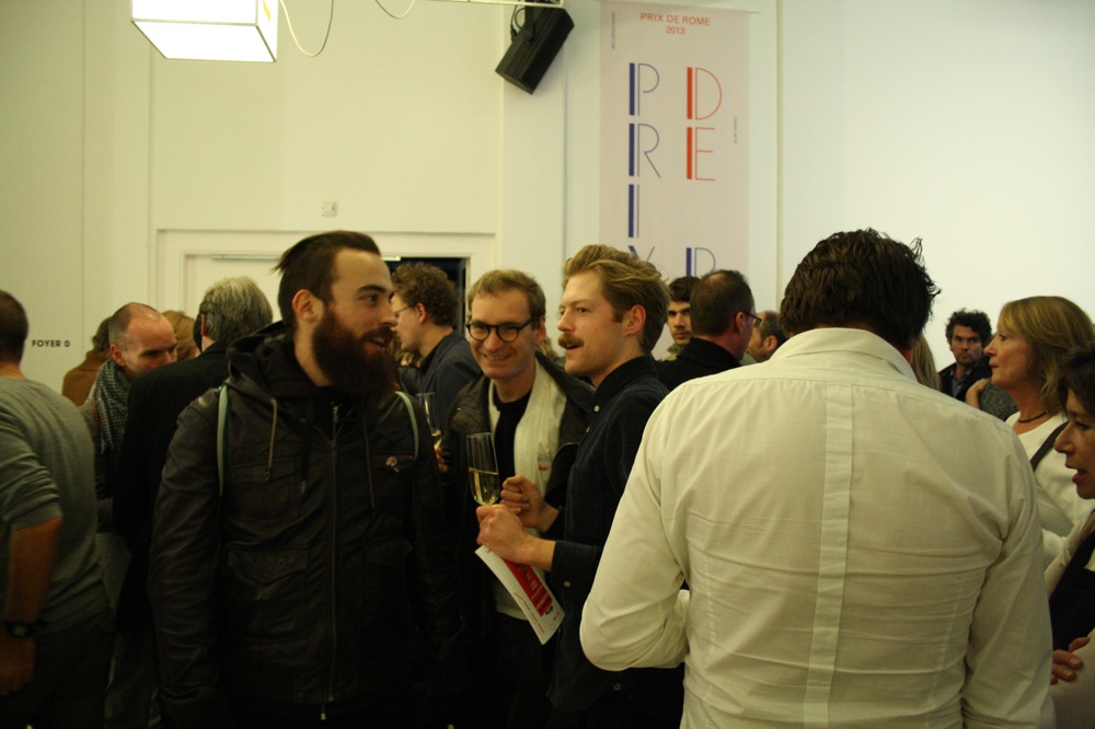 Tijdens het Prix de Rome feest. <em>fotograaf: Milan Anais</em>