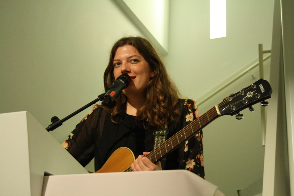 katia Truijen tijdens het Prix de Rome feest. <em>fotograaf: Milan Anais</em>