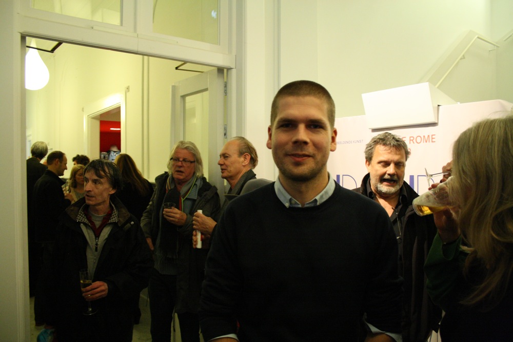 Remco Torenbosch tijdens het Prix de Rome feest. <em>fotograaf: Milan Anais</em>