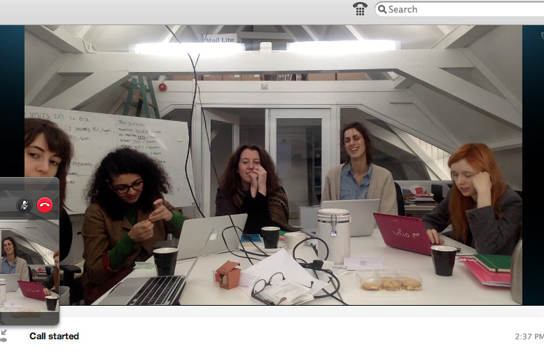 Kr&otilde;&otilde;t Juurak, Internal Conflict, 2014, performance, found photographs of the Curatorial Programme participants