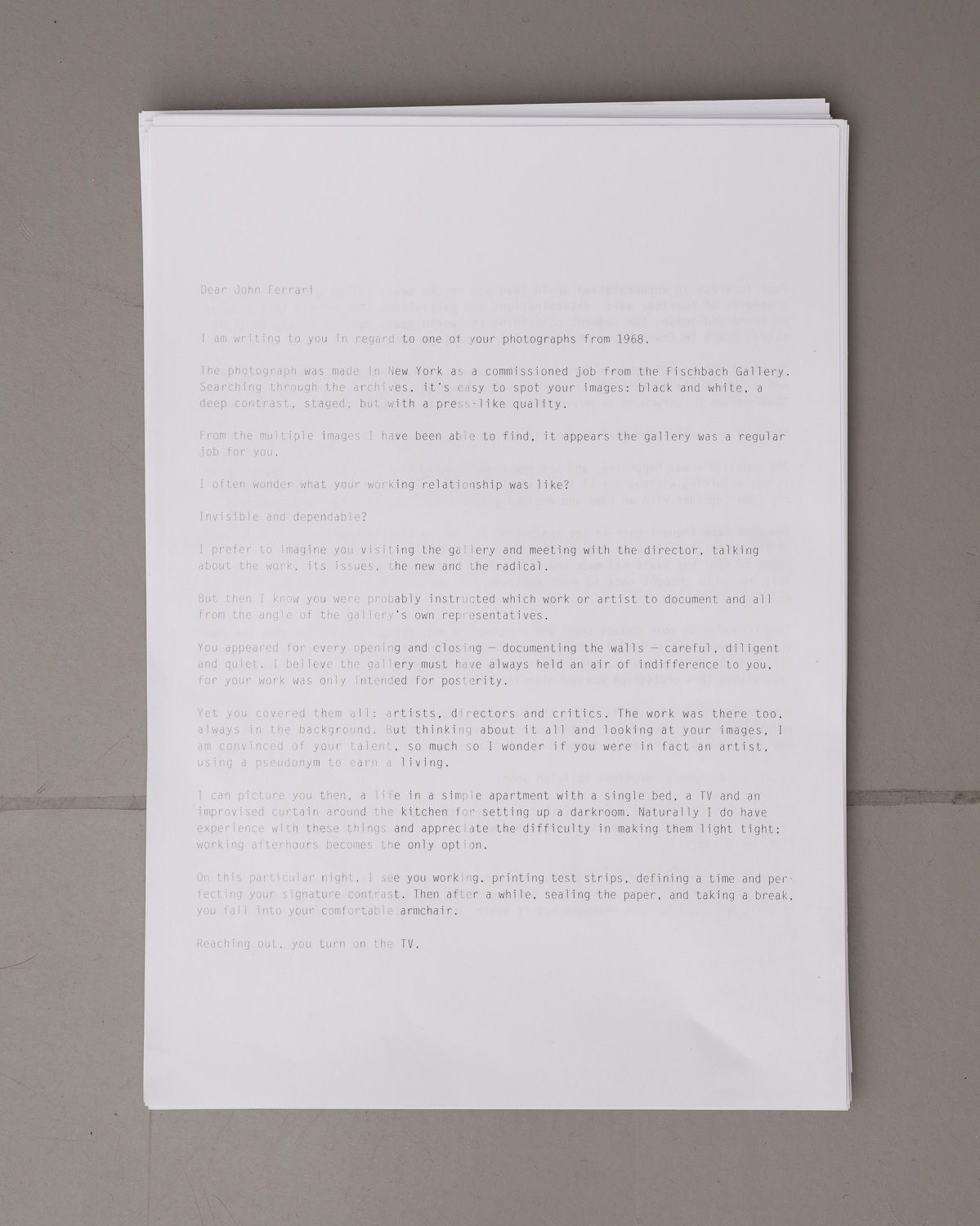 Taf Hassam, John Ferrari - an American Tragedy, 2008. <em>fotograaf: Cassander Eeftinck Schattenkerk</em>