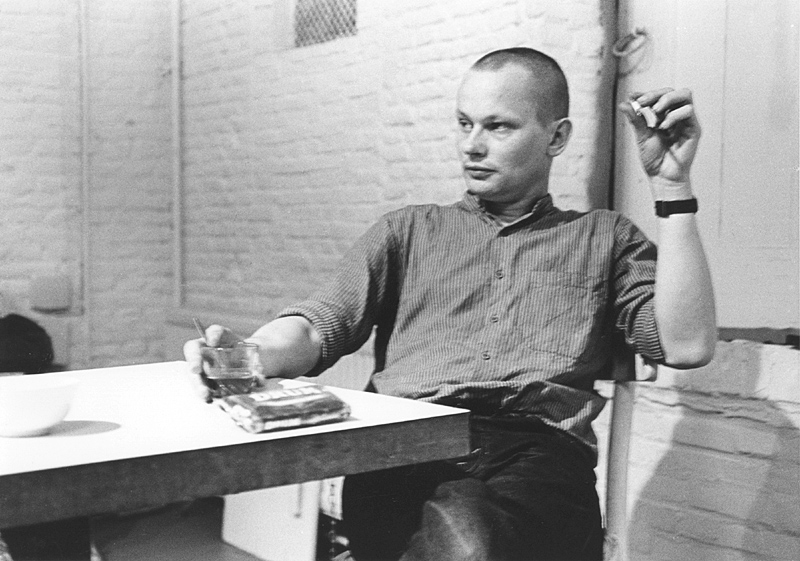 1981 HARRIE DE KROON LECTURE, 22 May 1981,9 p.m. @ Brouwersgracht. Harrie de Kroon. photographer: Marius Boender, Breda. &copy; De Appel, Amsterdam & de kunstenaar(s)/the artist(s)