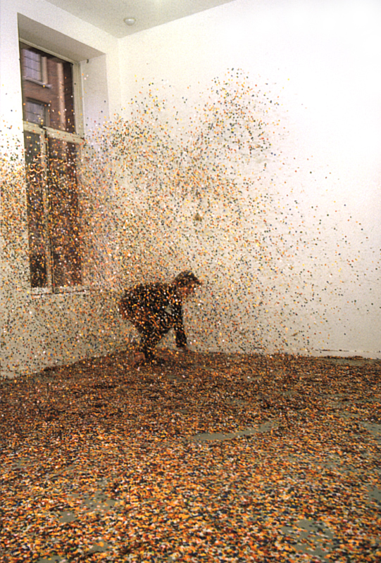 2002 HAUNTED BY DETAIL, 16 Nov 2002 - 5 Jan 2003, @ Nieuwe Spiegelstraat 10 Erick Beltr&aacute;n, Agua Fiestas, 2002. photographer: &copy; Florian Lantau &copy; De Appel, Amsterdam & de kunstenaar(s)/the artist(s)