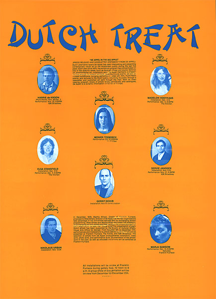 Poster. <em>fotograaf: ontwerp / design: Marja Samson, New York</em>