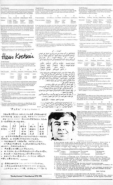 Advertentie Hans Koetsier (De Appel 3 (1983) 1, p. 25.) © De Appel, Amsterdam & de kunstenaar(s)/the artist(s)