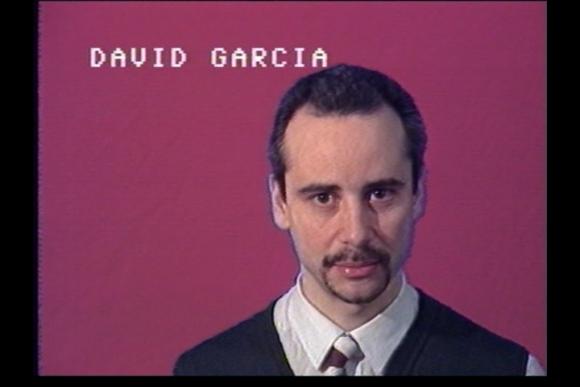 Still from the Talking Back to the Media broadcast on Kabeltelevisie Amsterdam, 10 november 1985